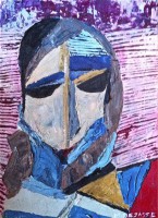 Peinture à l'huile autoportrait